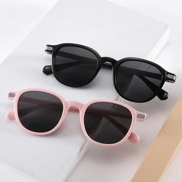 New Children Sunglasses Trendy Round Frame Kids Sun Glasses Tinted Lens Fashion Personality UV400 Small Sun Shades C260514