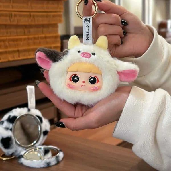 Kitten Makeup Mirror Series Blind Box Cute Creative Design Mirror Exquisite Keychain Toys Decoration Mystery Box Surprise Gifts C260514
