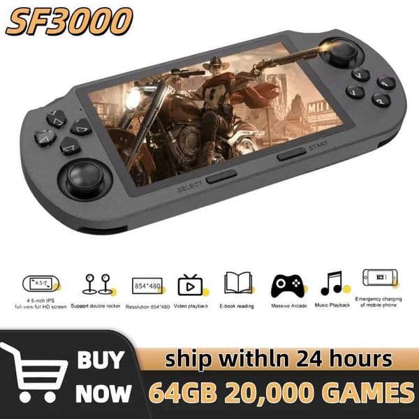 SF3000 Retro Handheld Video Game Console Linux System 45 Inch 854480 IPS Sn 3000mAh Portable Pocket Video Player GamesJ260514