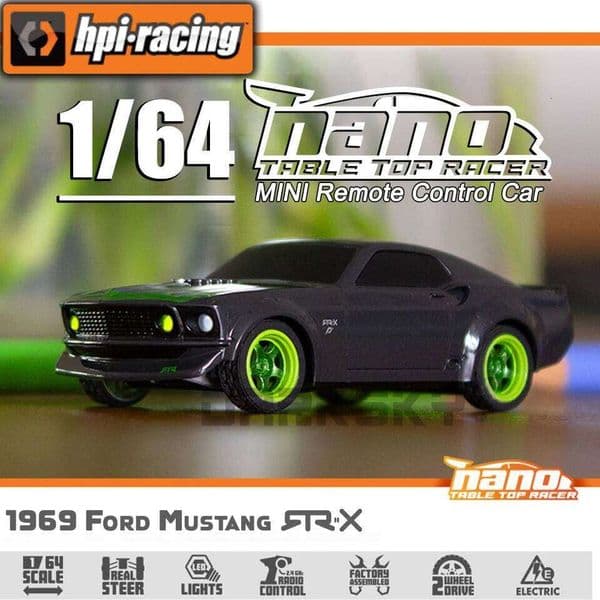 HPI 160980 NANO-TTR 1/64 MINI RC Remote Control On-road Car Desktop Adult Children's Toys 26Y0514