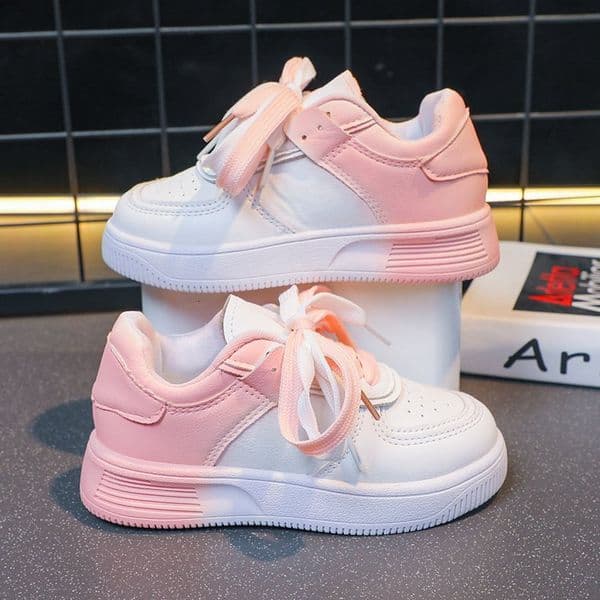 Ddmysports Women S Gradient Color Sneakers Spring And Autumn New Flat Running Casual Shoes College Style Single Outdoor