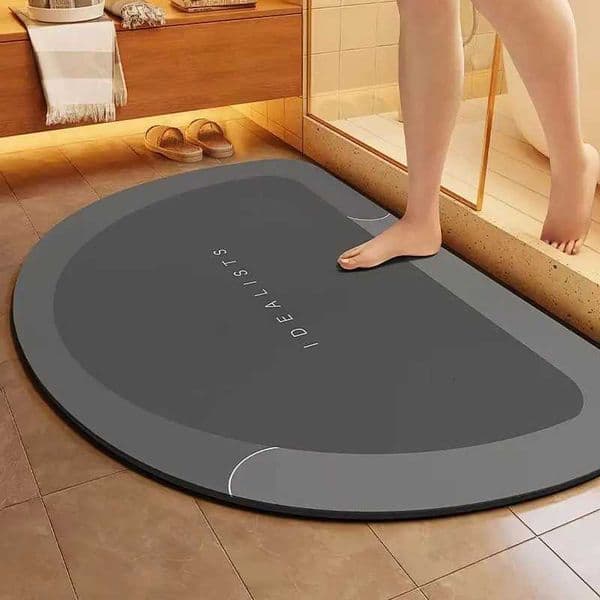 1pc New Type Diatom Mud Bathroom Mat - Quick-drying super absorbent and anti-slip floor mat suitable for bathrooms showers lJ260514