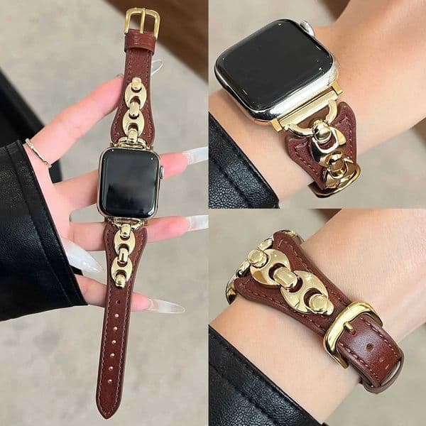 Luxury leather strap for Watch 46mm strap S10 42mm 49mm 45mm 44mm 41mm 40mm 38mm Fashion strap for IWatch series 987654 X260514