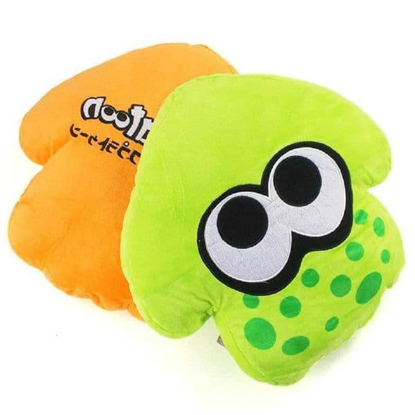 Hot Orange Green Splatoon Inkling Anime Kawaii Animal Pollow Cushion Plush Peluche Soft Stuffed Toys Dolls Kids Gift L260514
