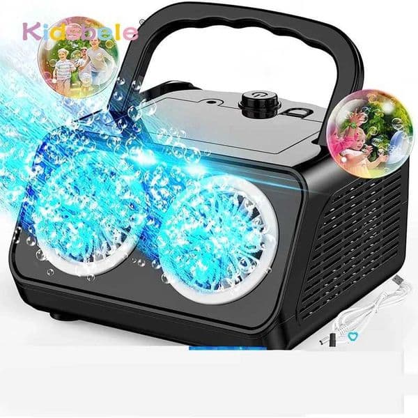 Automatic Bubble Machine Professional Bubble Maker 2 Modes for Kids 26 Holes Portable Electric Bubble Blower Toys L260514V9UU
