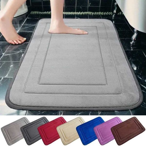 1PC Super Non-slip Coral Velvet Bathroom Floor Mat Door Mats Super Absorbent Floor Mats Super Absorbent Bathroom Mats Door MatJ260514