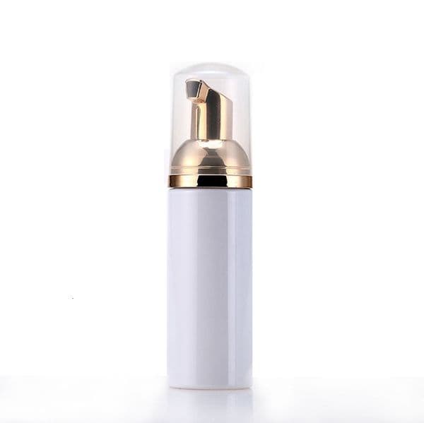wholesale 50ml Travel Foamer Bottles Empty Plastic Foam Bottles with Gold Pump Hand Wash Soap Mousse Cream Dispenser Bubbling Bottle BPA Free