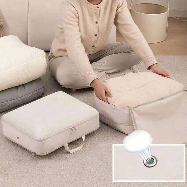 Save Space Travel Storage Bags Wardrobe Drawer Quilt Clothing Compression Organizer Bag Luggage Suitcase Packing Cube 26W0514