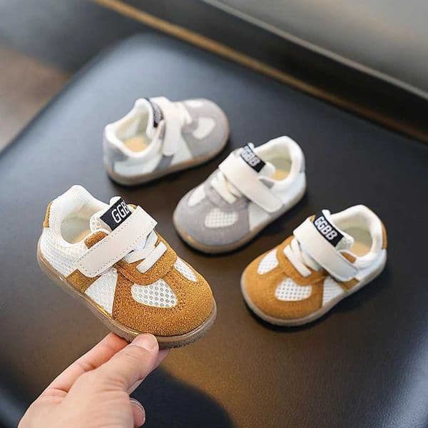 Toddler Walking Shoes Mesh Breathable Hookloop Baby Flat Shoes Casual Non-slip 2026 New Boys Girls Tennis Shoes Soft SoleL260514EK04