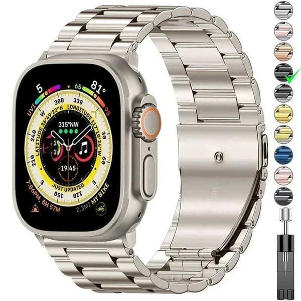 Stainless Steel Strap For Watch Ultra 2 49 45 41 40 46 38 42 44mm Metal band Bracelet For iWatch Series 10 9 8 7 6 5 4 X260514