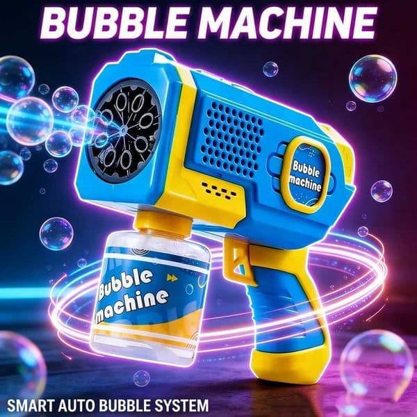 Machine Bubble Gun Summer Beach Bathing Outdoor Games Children Fantasy Kids Toys Gift Bubble Toy Space Electric Automatic Bubbl L2605142WWV