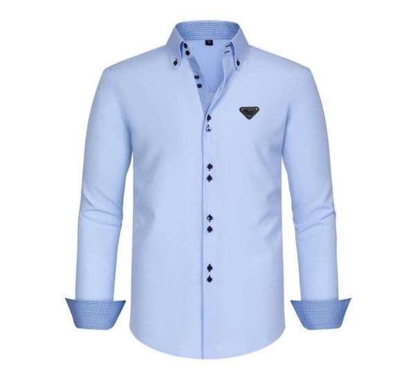 designer shirt men spring long sleeve Mens dress Shirts business casual shirt RADA266 Z260529