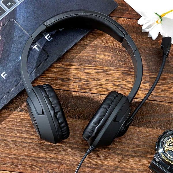 Wired USB Headset Call Center Headphones with Microphone Noise Cancelling Over Gaming Over-Ear Headsets for Computer PC Laptop Z260514