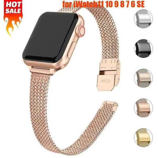 Slim Bracelet Metal for Watch Band Ultra3 49 40 41 44 45 38 42 46mm Stainless Steel Milanese Strap for iWatch11 10 9 8 7SE X260514