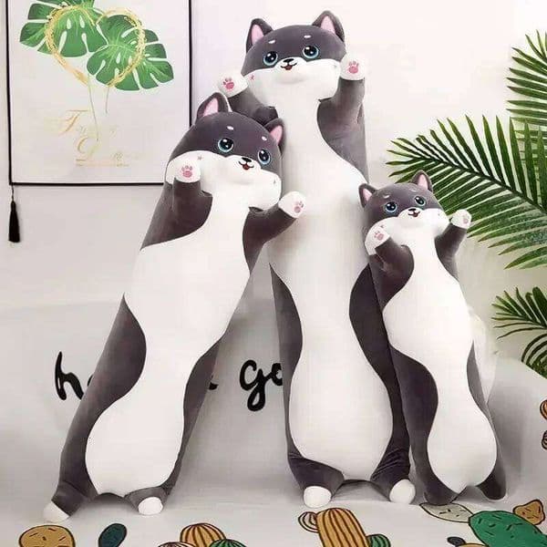 Lovely Husky Stuffed Animals, Dogs, Throw pillows Side Sleeping Body PillowLong Pillow Children Adult Birthday Present Cute Gift 26Y0514