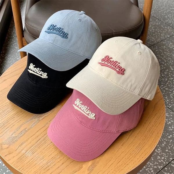 Letter Embroidery Baseball Hat For Women Men Fashion Sunscreen Outdoor Sunshade Peaked Caps Solid Color Visors 260514