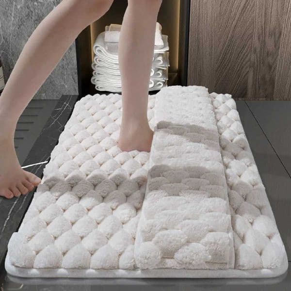 Memory Foam Bathroom Mat Bathroom Absorbent Floor Mat Rug Shower Room Door Wiping Mat Quick Drying Anti Slip DoormatJ260514
