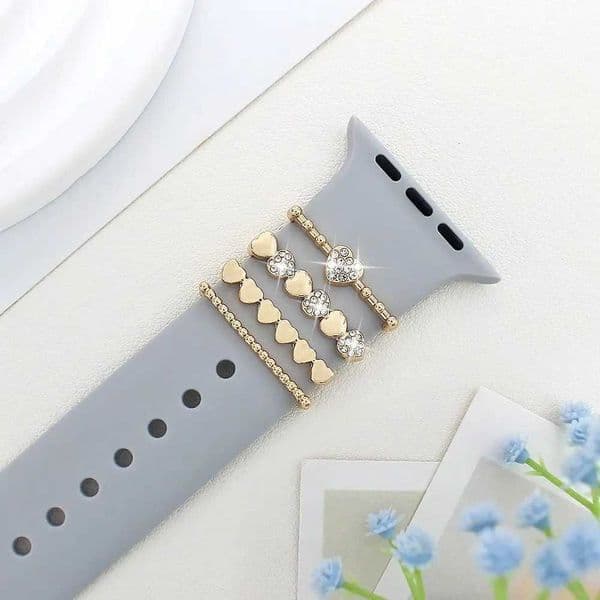 Metal Strap Decorative Ring Jewelry Diamond Bracelet Decoration Fashion Chs Ornament for Watch BandJ260514