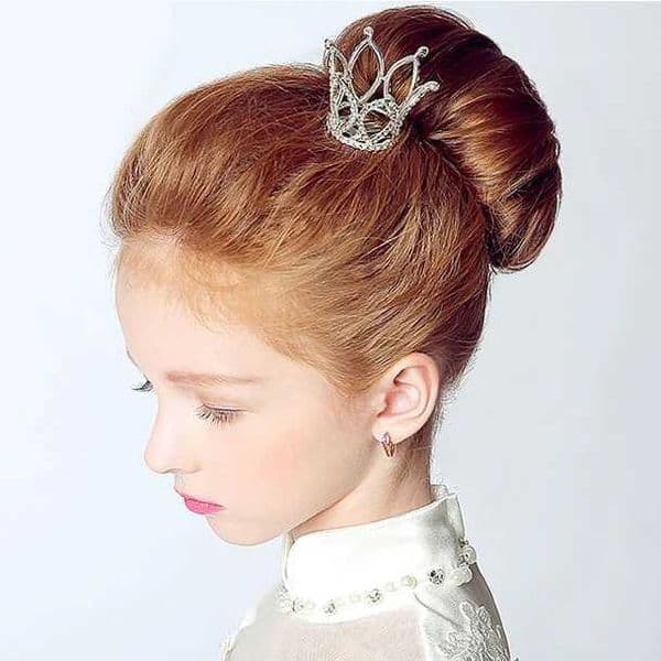 Small Girls Crown Tiara Hair Combs Clear Stone Crystal Mini Tiara Hair Accessories Jewelry L260514NW0L