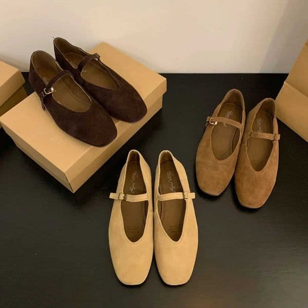 Bailamos Brand New Women Flats Round Toe Shallow Slip On Ladies Casual Ballet Shoes Soft Real Leather Eelgant Dress Shoes Size41 X260514