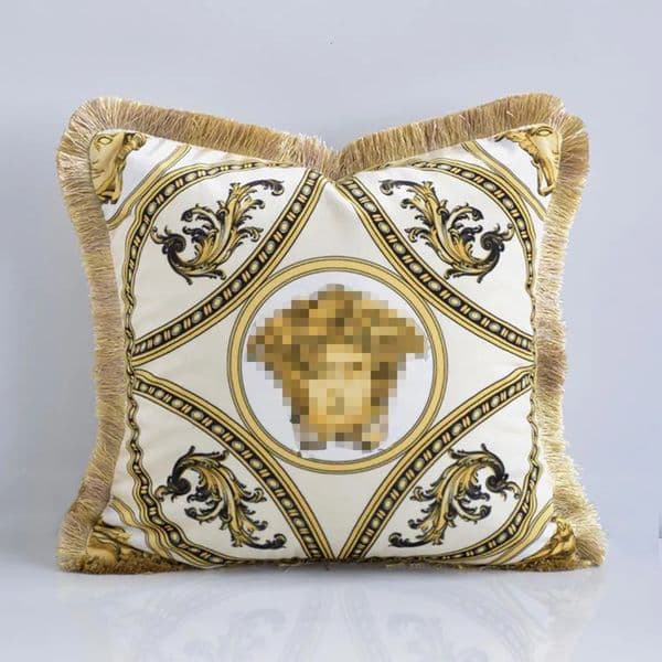 Luxury Designer Decor Designer European Fashion Series Tassel room Sofa Pillow Model Villa Living Room Bedroom Decorative Square Cushion Dec 18