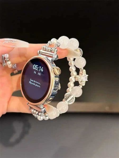 Versatile Crystal Beaded Exquisite Watch Chain Suitable for GT5/GT5 Pro/GT4/GT2/3/4 22mm/20mm/18mm StrapsJ260514