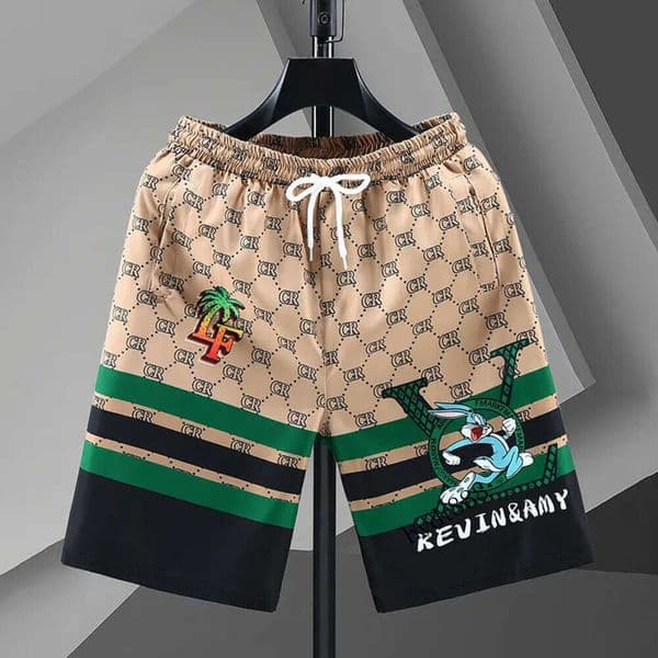 2026 New Cropped Summer Beach Casual Running Sports Shorts Men's Straight-Leg Pants