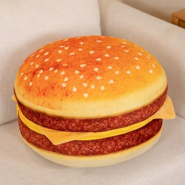 Luxury Designer Decor Cushions: Novelty Hamburger Plush Pillow room - Soft Stuffed Decorative Back Cushion, Home Sofa Bed Decor Gift For Chi 19