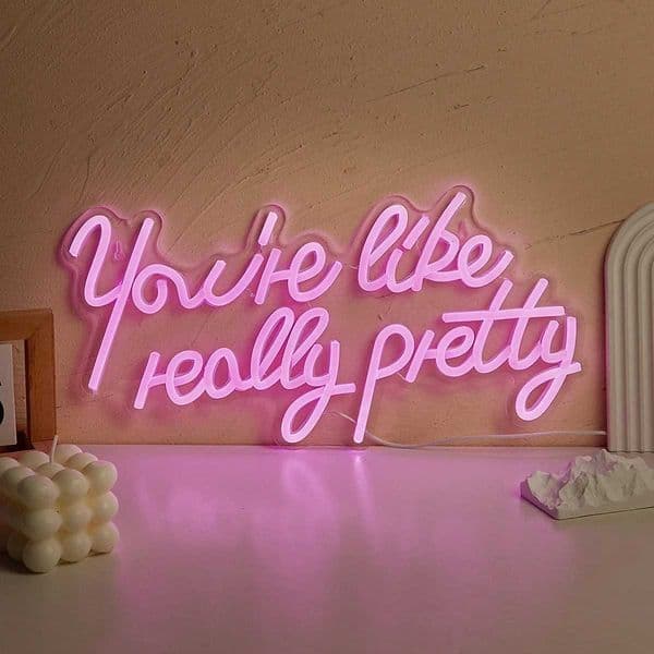 Chi-buy LED Neon U Like Really Pretty USB Powered Neon Signs Night Light 3D Wall Art Game Room Bedroom Party Decor Lamp Signs X260514