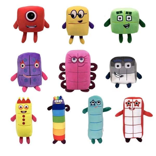 10pcs number Plush Doll Toy Educational Stuffed Movie TV number Toys Kids Gift early childhood education doll L260514