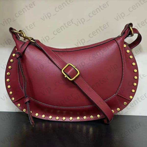 Top fashion rivet designer bag luxury genuine leather Isabel Marantbag handbag master quality saddle bag oskan women tote shoulder bag 842