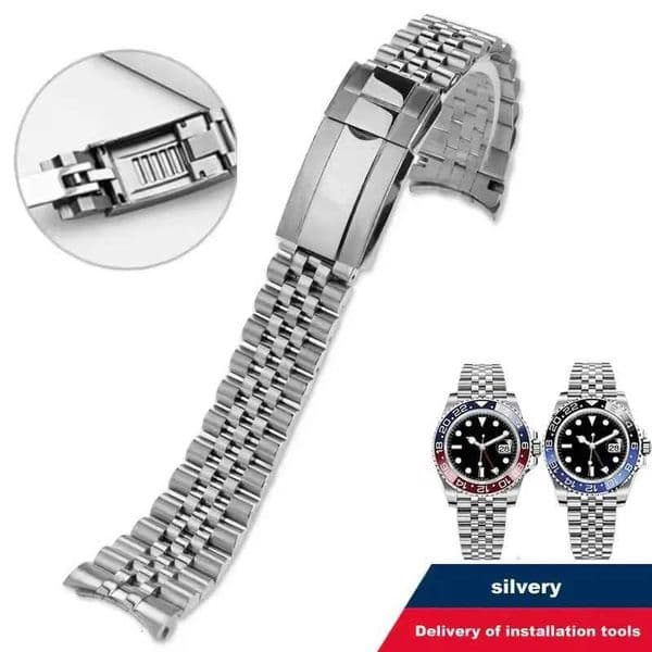20mm Jubilee 904 Watchband For Rolex Sub GMT Yacht Daytona Mens Strap Luxury watch chain Mod Parts Replacement Accessories X260514