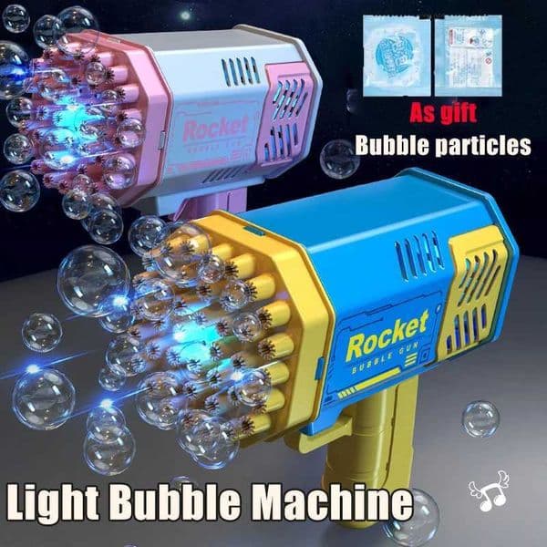 40 Hole Kids Bubble Gun Toys Handheld Fully Automatic Bubble Machine Electric Kids Toys Outdoor Bubble Toys for Children Gift L2605146G1L