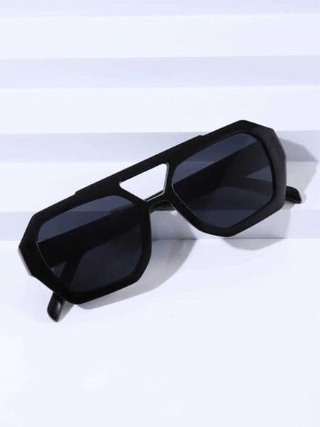 European and American Double Beam Irregular Sunglasses 2023 New Retro Personalized Sunglasses Popular on the Intern C2605141
