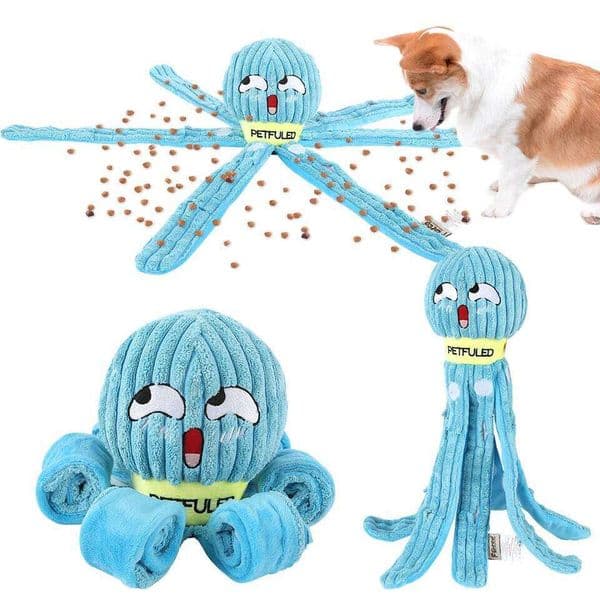 Valentine'S Day Dog Snuffle Toy plush octopus toys, dog puzzle interactive puppy chew toys slow feeding games 26W0514