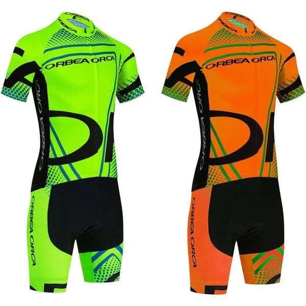 New Fluor Green Cycling ORBEA ORCA Bike Jersey Shorts Set Men Women Quick dry Ropa Ciclismo Bicycle T-Shirt Clothing 26Y0515