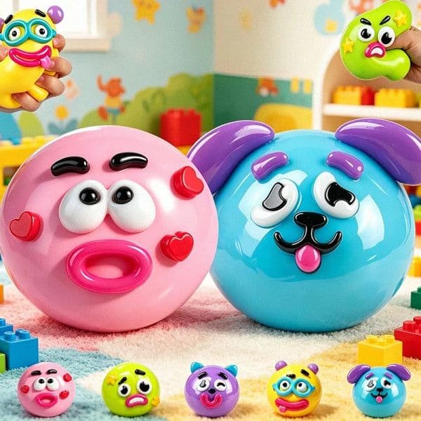 Needoh Animal Squeeze Toys Ultra Soft Dog Swap Rebound Stress Relief Slow Rising Squishy Cute Face Design Pinch Le Toy BY air