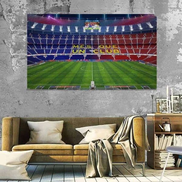Football Stadium Flag Art Decor Hanging Cloth Rooms Banner Flags Garage Tapestry Fc A-barcELonas-a Funny Wall 26W0515