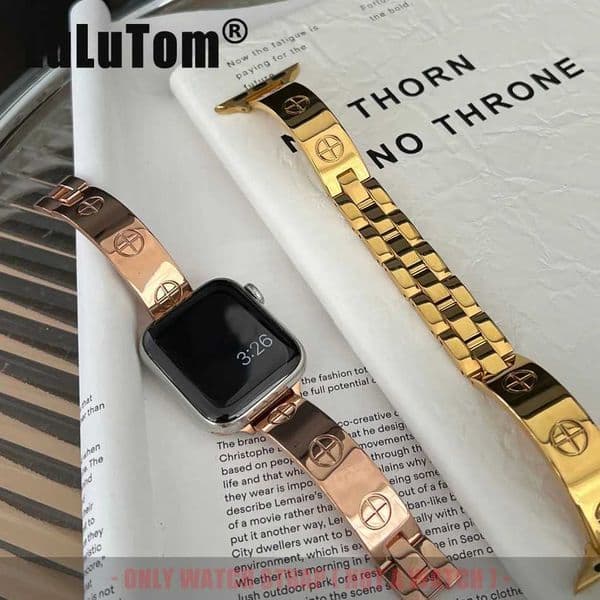 Luxury Woman Bracelet Strap For Watch Series 11 10 9 8 7 6 SE 5 UItra iWatch 49/46/45/44/42/41/40/38mm High-end Watchband X260514