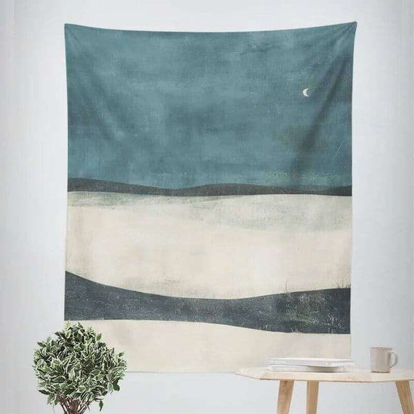 2025 New Morandi Color Ins Style Abstract Art Tapestry Nordic Modern Bedroom Decoration Fabric Cafe Wall Background Cloth 26W0515