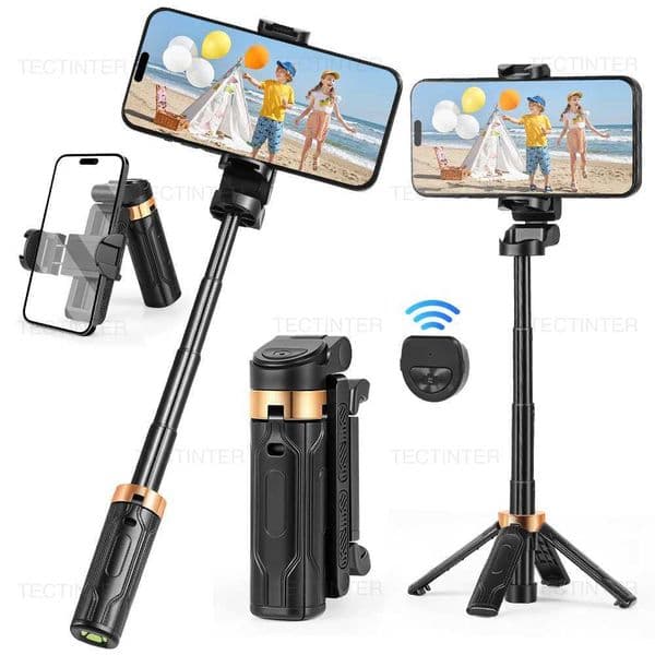 Portable Selfie Stick Tripod for Phone Stand with Extendable Bluetooth Wireless Remote Foldable Mini Multi-Function Tripod Phone S260514