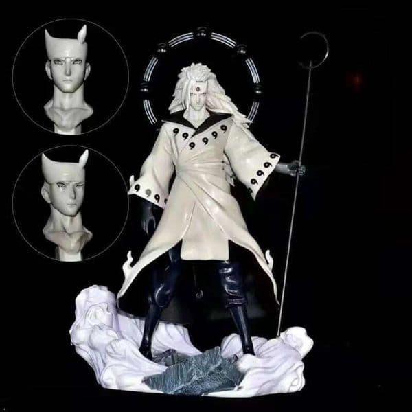 Desktop Model Statue Anime Naruto Uchiha Madara Jinchuriki Form Ver. PVC Action Figure Collection Doll Kids Toys Gifts 26L0515