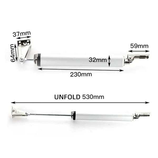 Luxury Designer Decor Automatic Spring Closer 90 Degrees Positioning Stop Buffer Speed Adjustment Closing Device Furniture Door room Hardwar 2