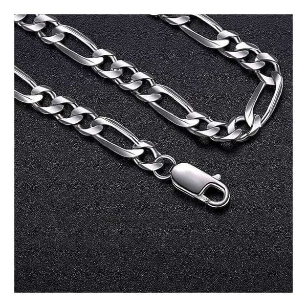 5mm 45cm/50cm/55cm/60cm 3:1 Figaro Chain Three Room One NK Stainless Steel Necklace Hiphop Punk Unisex Fashion Jewelry Gifts 26W0515
