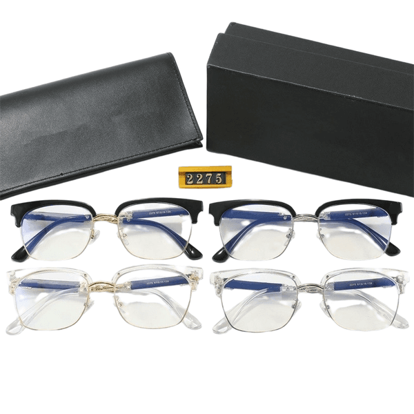 Elegant Designer Glasses Women Mens Designer Sunglasses Cross Square Eyeglasses High End Half Frame Fashion Accessories Lunettes De Soleil Sunglasses om996