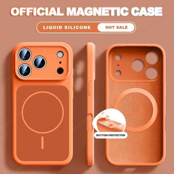 New Official Liquid Silicone Magnetic Phone Case For iPhone 17 Air 14 15 16 Plus 13 17 Pro Max For ShockProof Soft Cover C260515