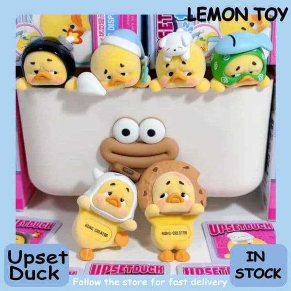New UpsetDuck Hipper Series Vinyl Blind Box Status Display Duck Anime Cute Figure Doll Ornament Christmas Birthday Girl Gift C260514