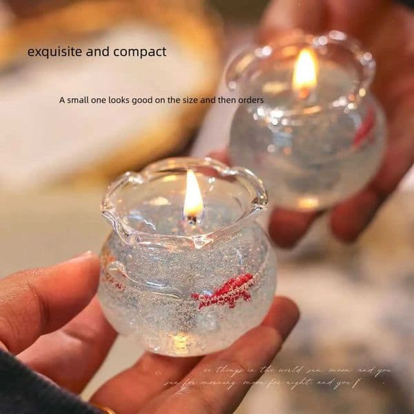 Bubble Fish Tank Goldfish Aromatherapy Candle Cute Room Decoration Props Birthday Gifts Best Friend Gift Christmas Decoration L260513