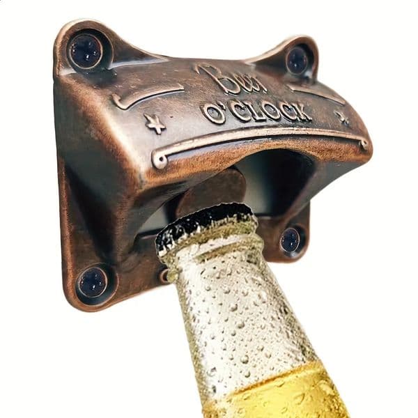 1/5/10pcsBeer O Clock Bottle Opener Wall Mounted Retro BBQ DIY Solid Beer Opener Tools Bar Decorative Opener Kitchen Gadgets 260515
