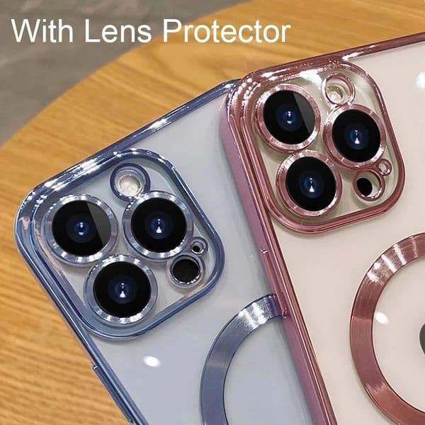 Phone case Suitable For Iphone 17 Pro Max Case CD Pattern Magnetic 15 With Lens Protector Electroplated Protective Cover